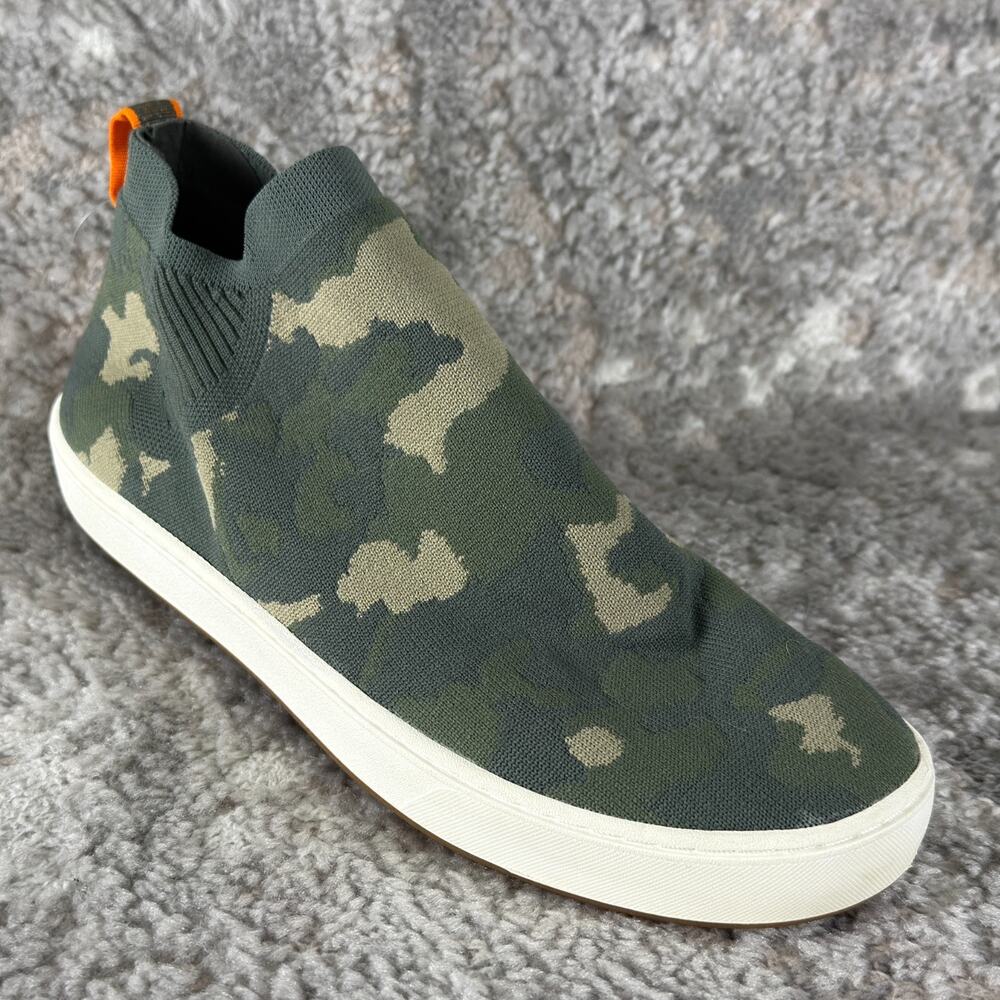 LL Bean Size 9.5M Single Left Shoe Camo Eco Bay Sneaker Slip On Green 515723